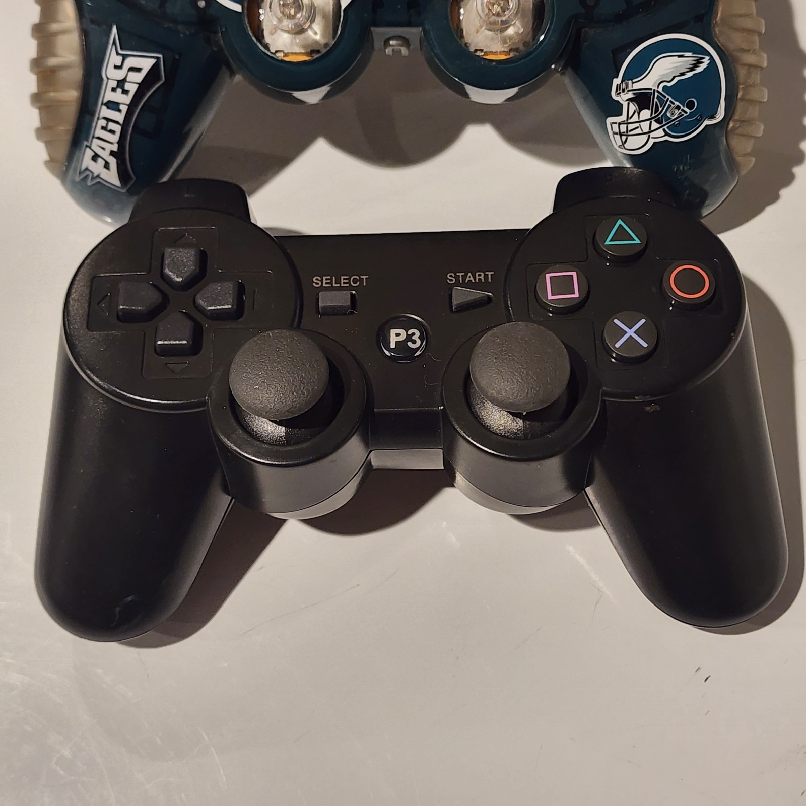 PS2 Eagles Controller PS3 3rd Party Controller Bundle Untested For Parts Repair