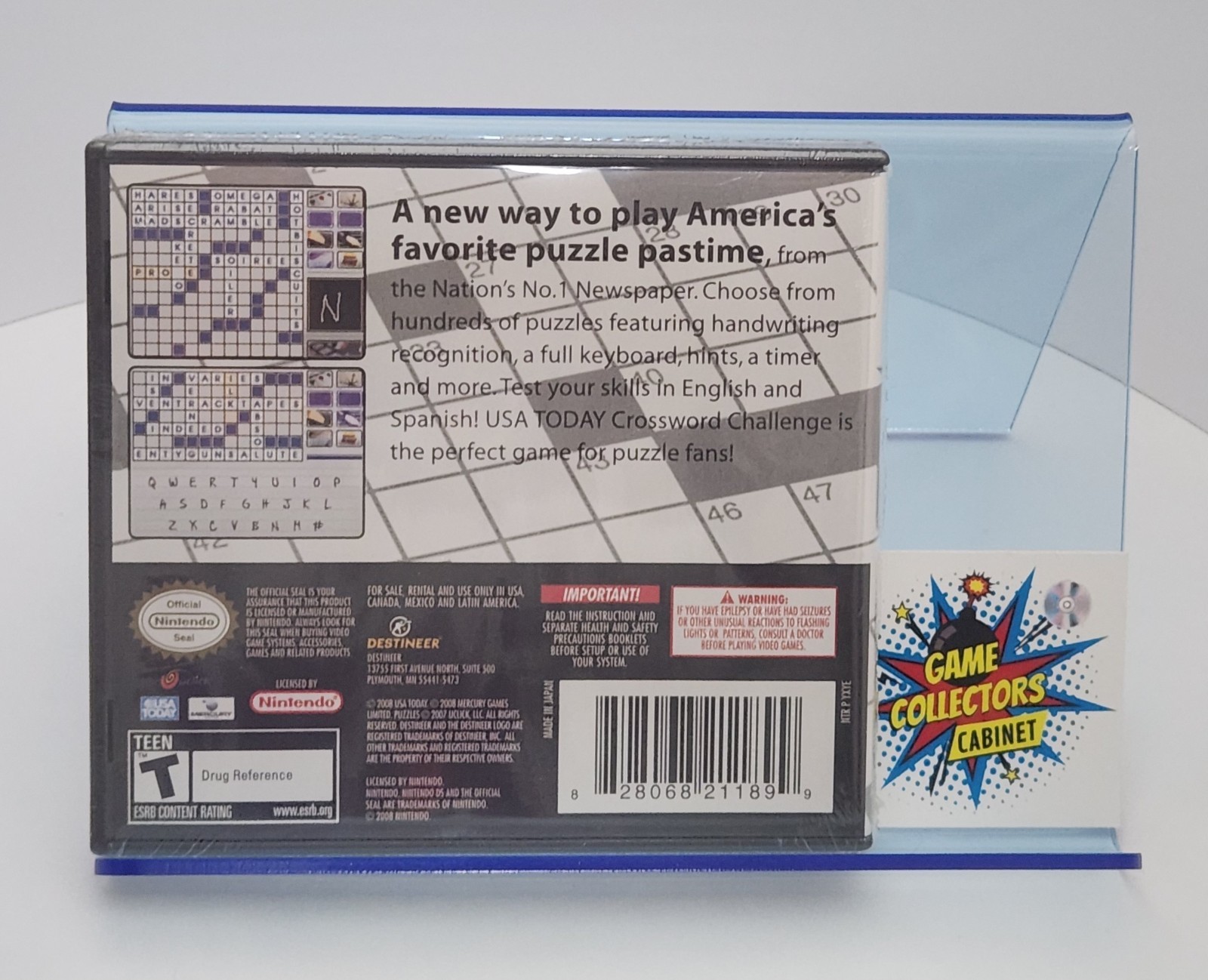 USA Today Crossword Challenge (Nintendo DS) BRAND NEW Sealed Game NIB Retro