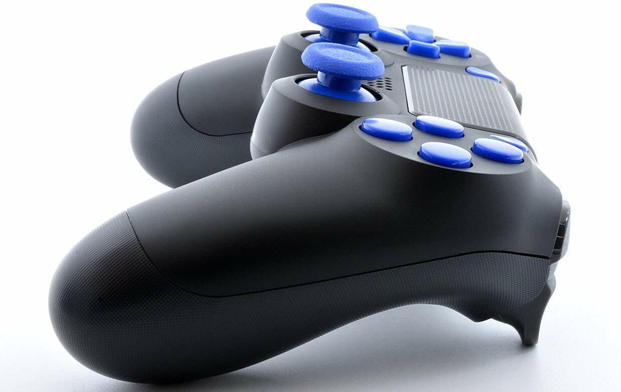 Black/Blue PS4 Rapid Fire 40 MODS Modded Controller for All Games (CUH-ZCT2)