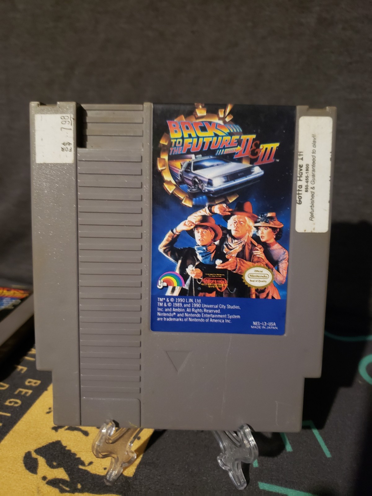 Back To The Future, Back To The Future 2, 3 Nintendo, NES Lot Retro Video Games