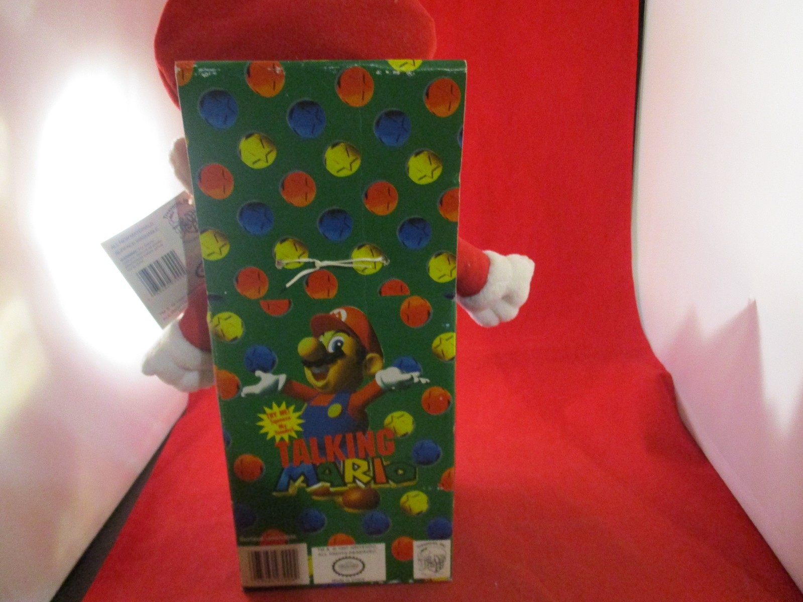 Talking Super Mario Plush Figure 1997 Treasures, Inc. Nintendo 64 Era Toy WORKS!