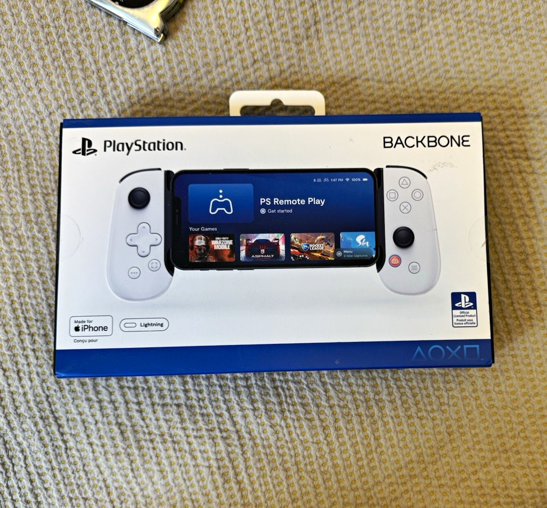Backbone One PlayStation Edition Lightning Mobile Controller for iPhone, White