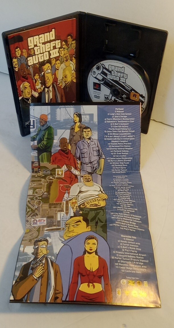 2001 PlayStation 2 Grand Theft Auto III (Sony, Rock Star) Complete, Tested