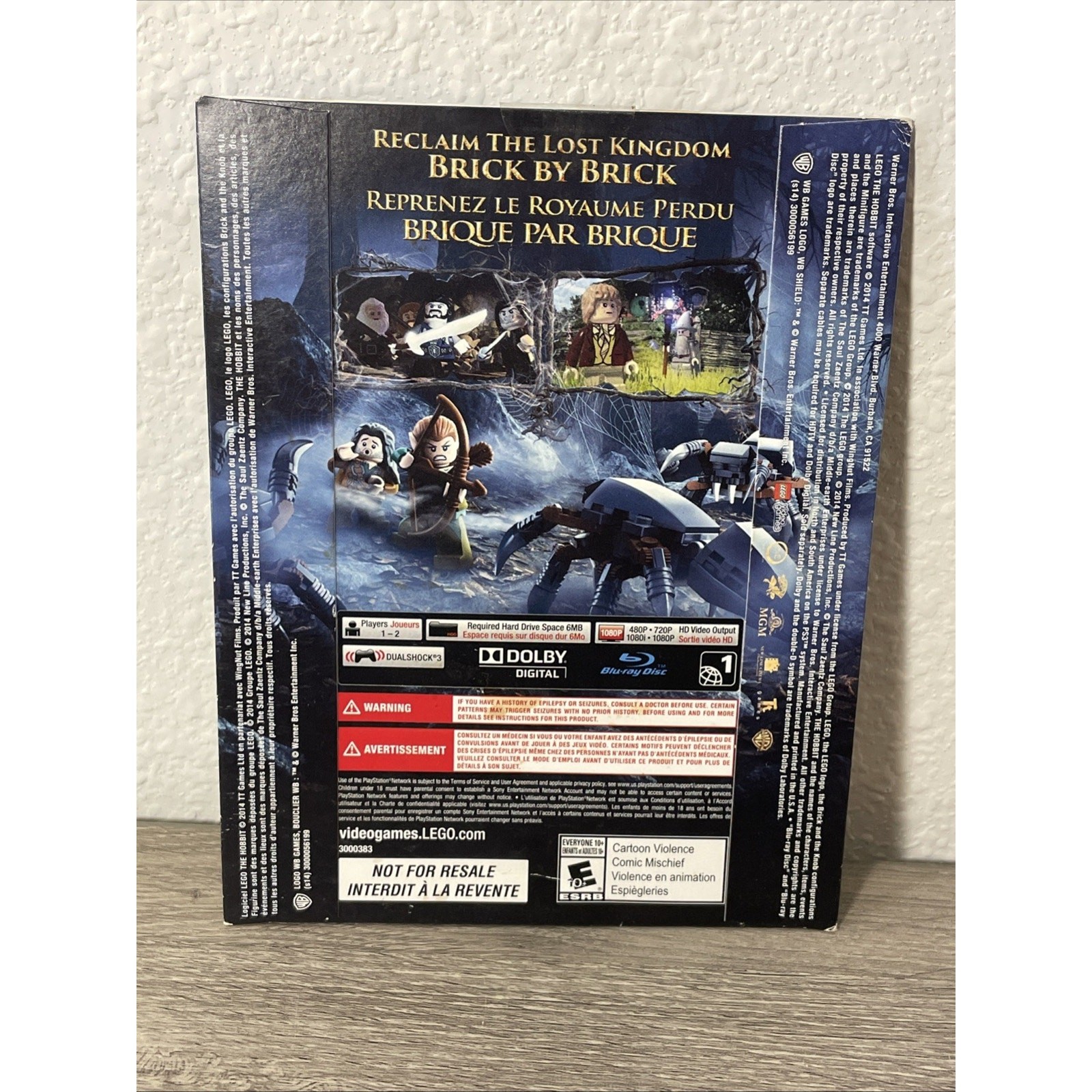 LEGO The Hobbit WB Games PS3 Action Adventure NTSC-U/C