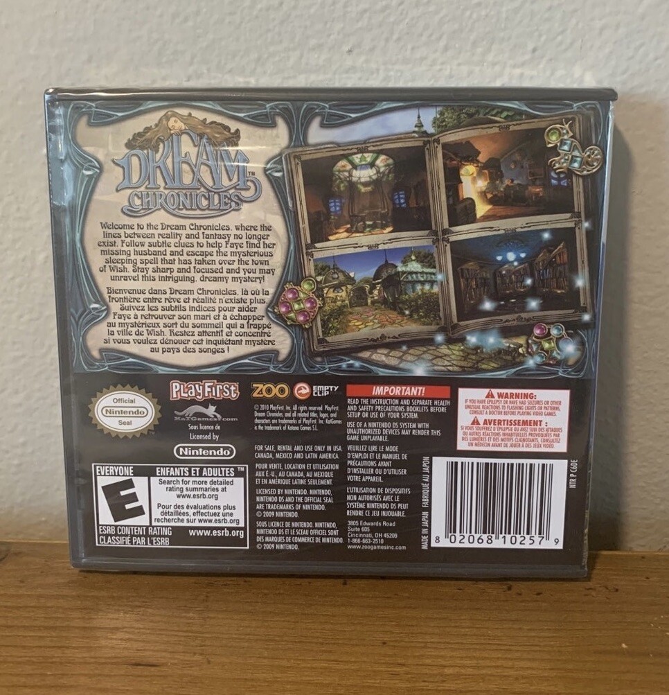 Dream Chronicles Nintendo DS NEW SEALED Fantasy RPG Video Game