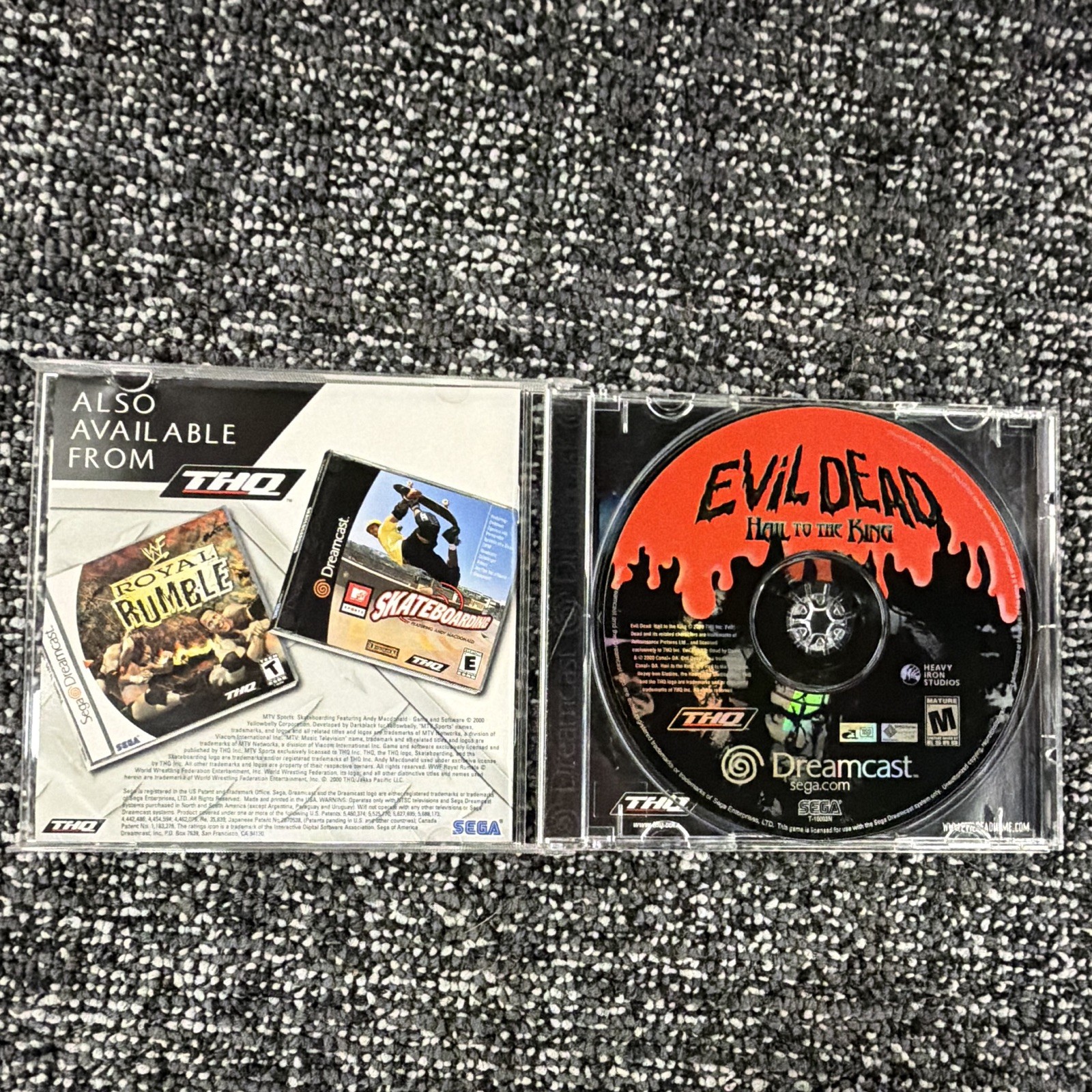 THQ Evil Dead: Hail to the King Sega Dreamcast Manual w/ Case M NTSC-U/C