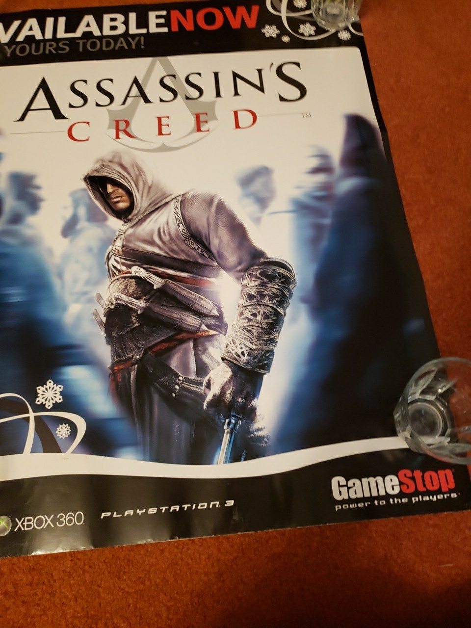 Assassin’s Creed Game Stop Promo Poster. Rare Poster 22x28in [26r]