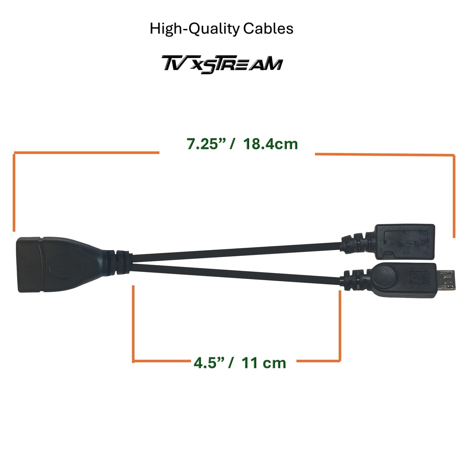 [2 Pack] OTG Cable Adapter, 2-1 USB Cable for Firesticks 4K/4K Max/Cube/Lite/2Nd
