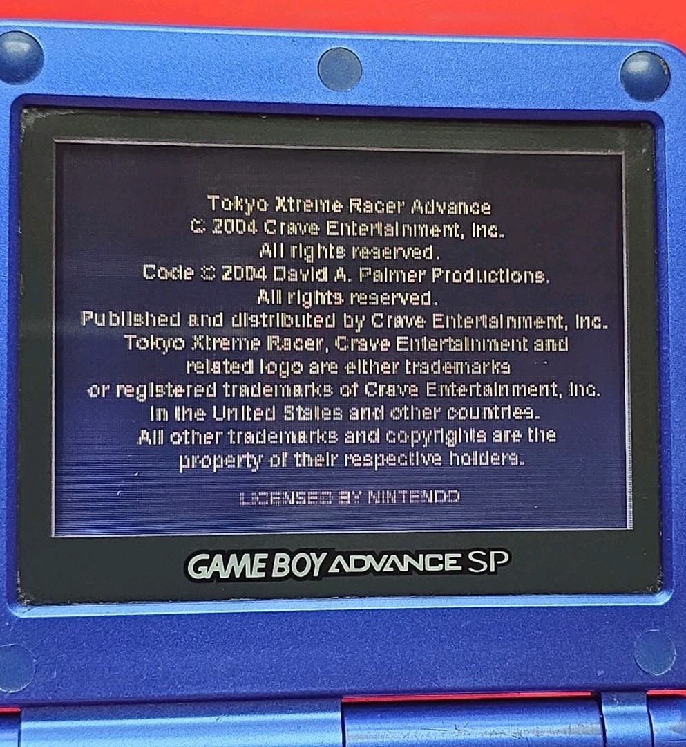 Game Boy Advance SP Handheld System Cobalt Blue AGS 001 No Charger OEM Works