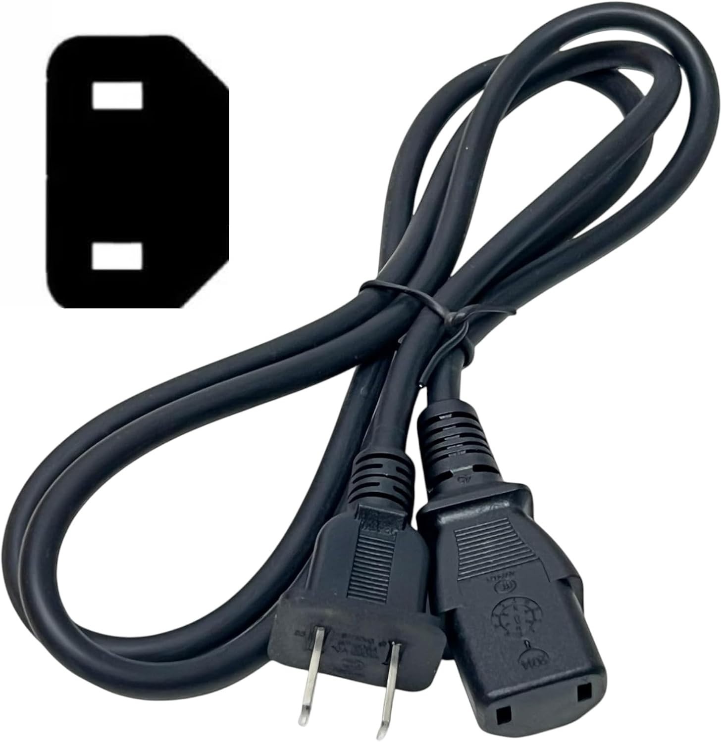OEM 2 Prong AC Power Cord Compatible with Xbox 360 Compatible with Xbox One ,…