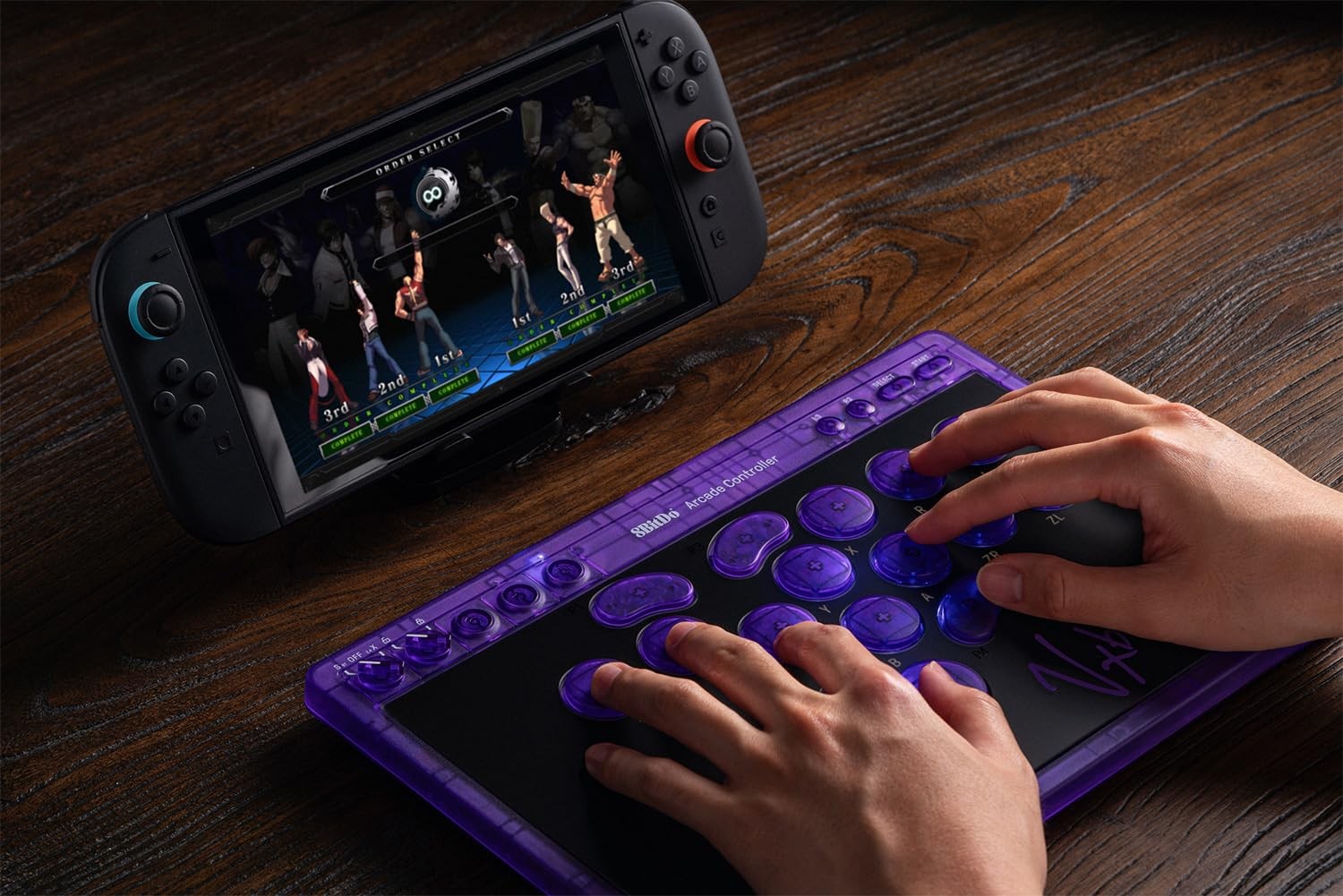 8BitDo All-Button Arcade Controller for Switch & Windows – Signature Edition