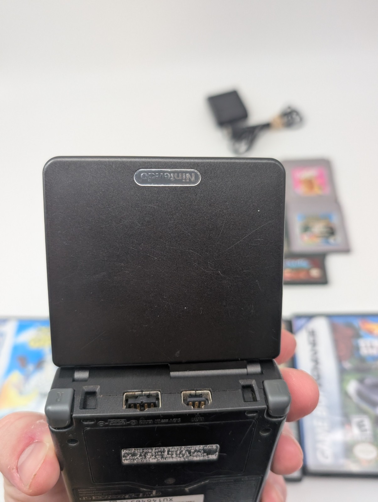 Nintendo Game Boy Advance SP Onyx Black Bundle Lot 11 Games Tested Authentic