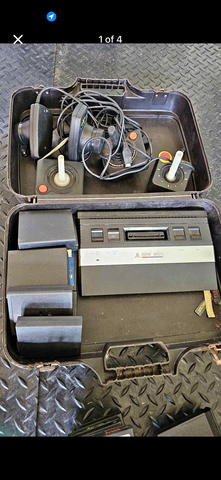Atari 2600 Console Lot w/ Games, Joysticks, Paddles, Carrying Case Dig Dug