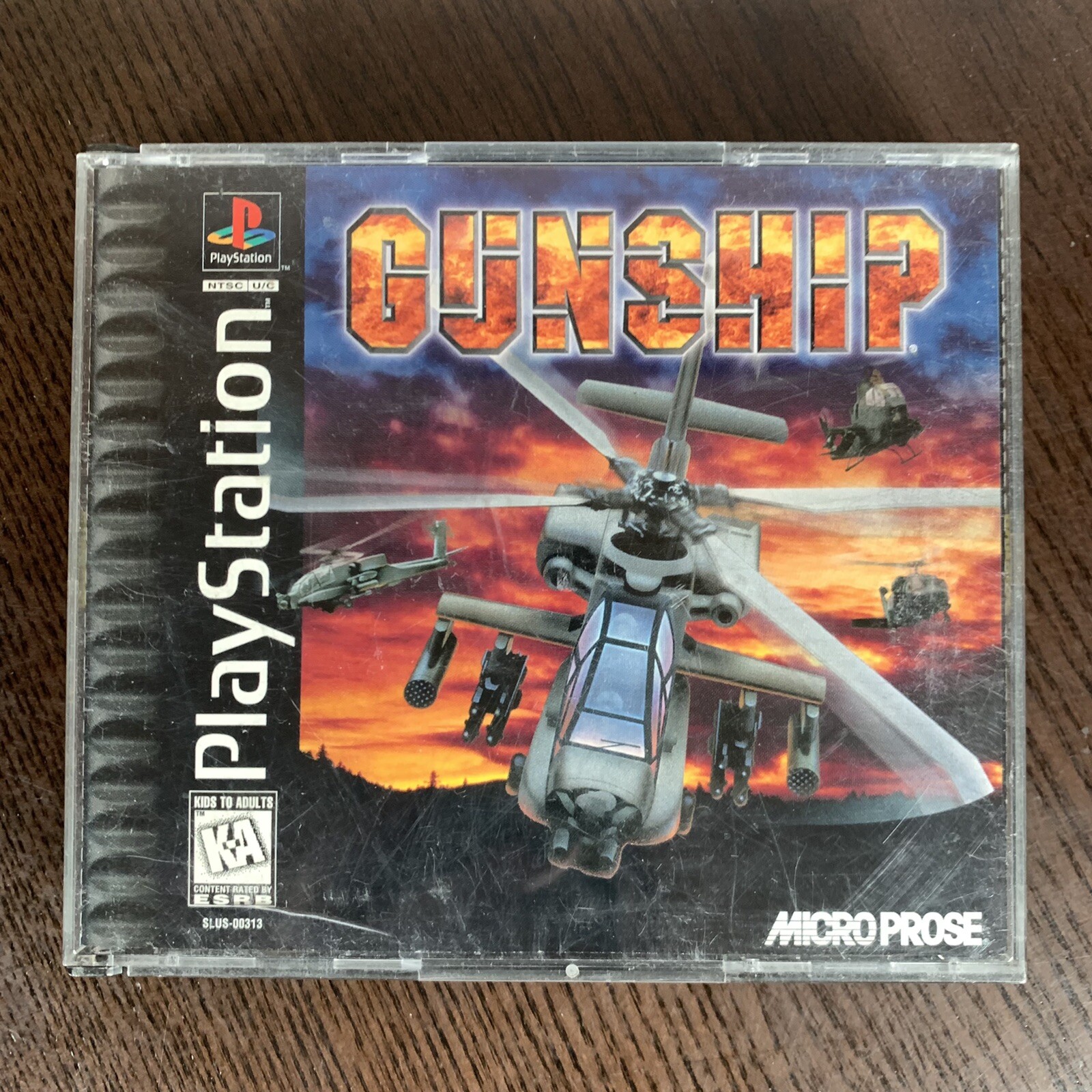 PlayStation Gunship Complete with Manual Micro Prose Vintage 1996