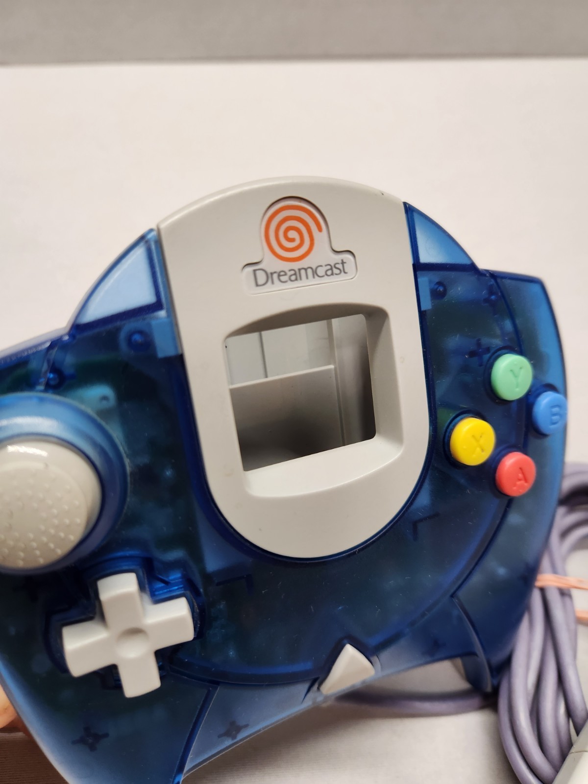 Sega Dreamcast Clear Blue HKT-7700 Controller For Console Game System Working