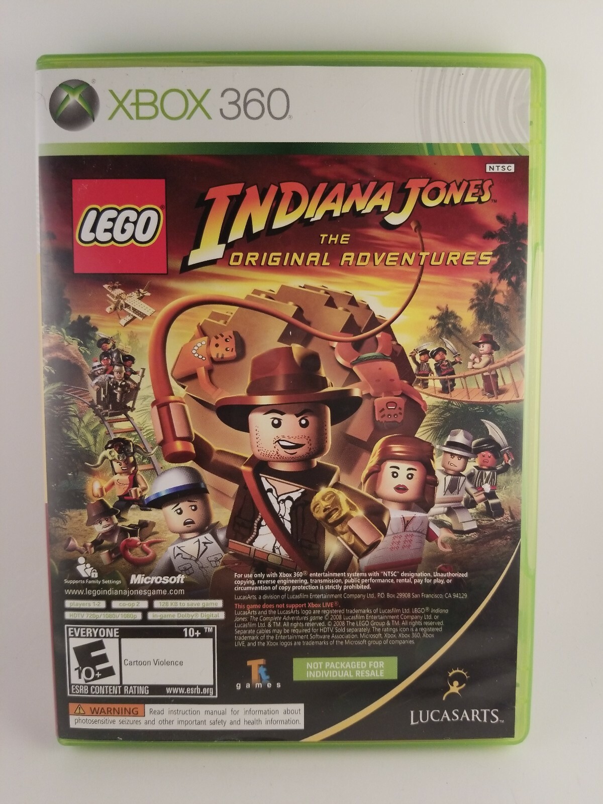 Indiana Jones: The Original Adventure And Kung Fu Panda XBOX 360
