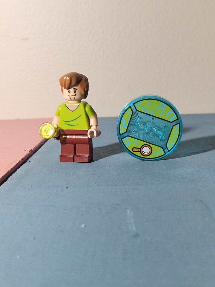 Lego Dimensions Scooby Doo Shaggy Figure And Tag Base/disc With Flashlite