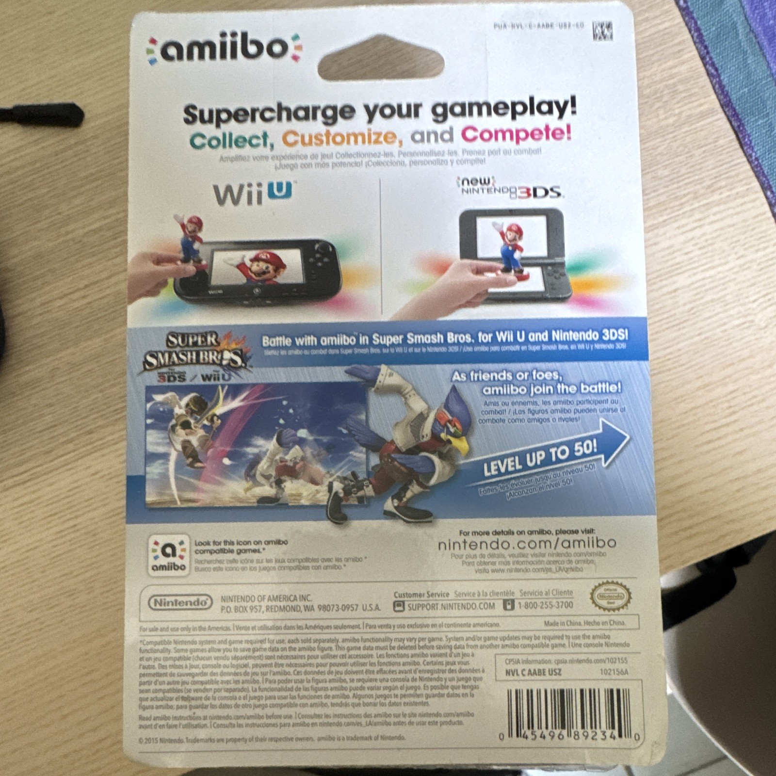 Nintendo amiibo Falco Collectible Figure Super Smash Bros. for Wii U 2015