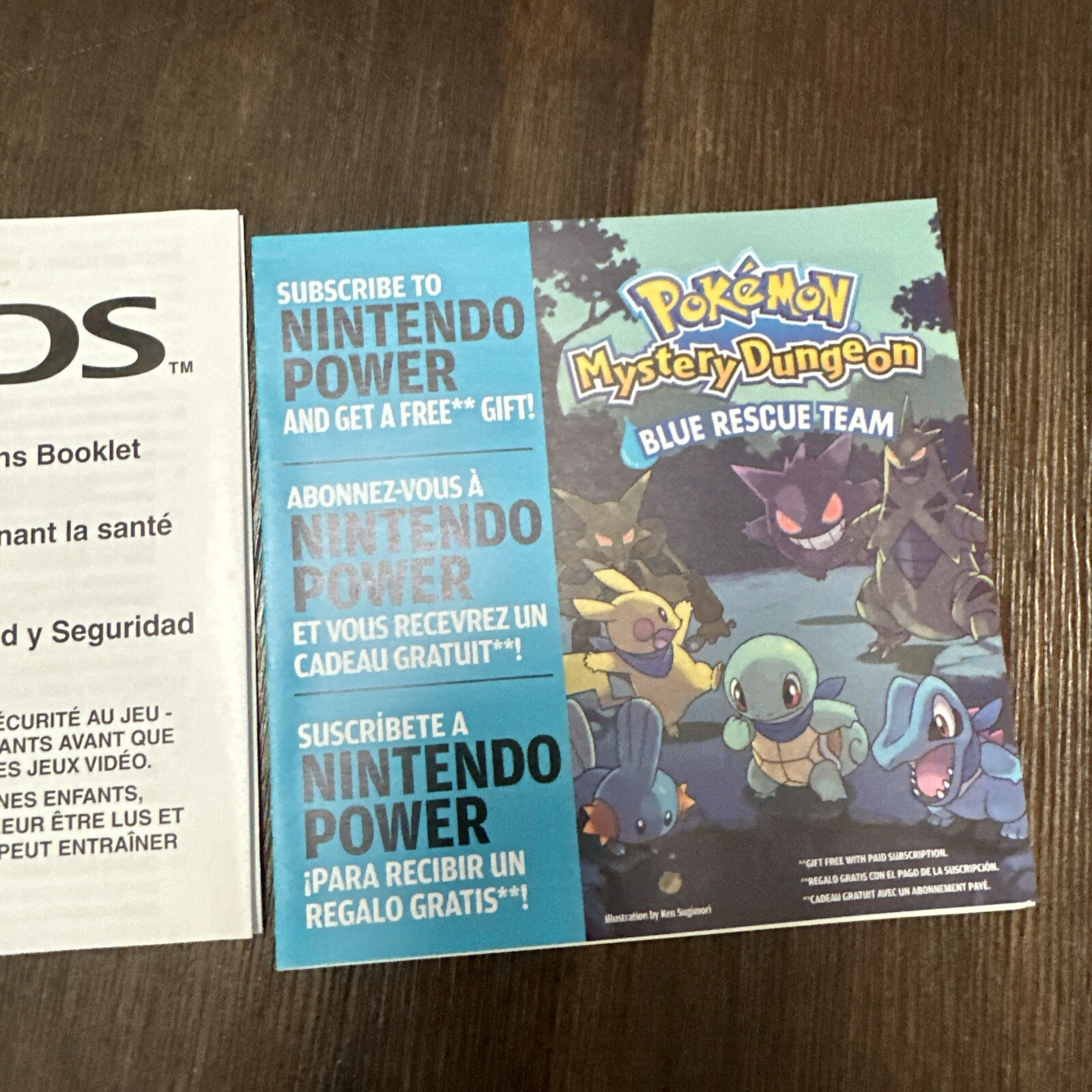 Authentic Pokemon Nintendo DS Case With Manuals – No Game.