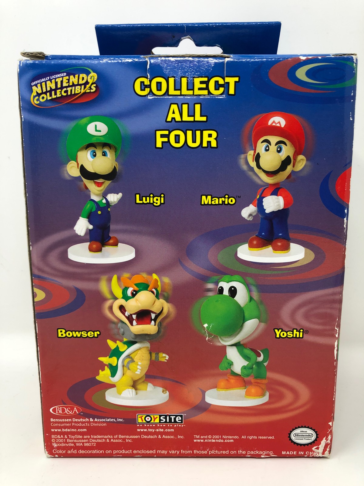 BOWSER TOYSITE 2001 BD&A NINTENDO COLLECTIBLES Bobble Head Mario