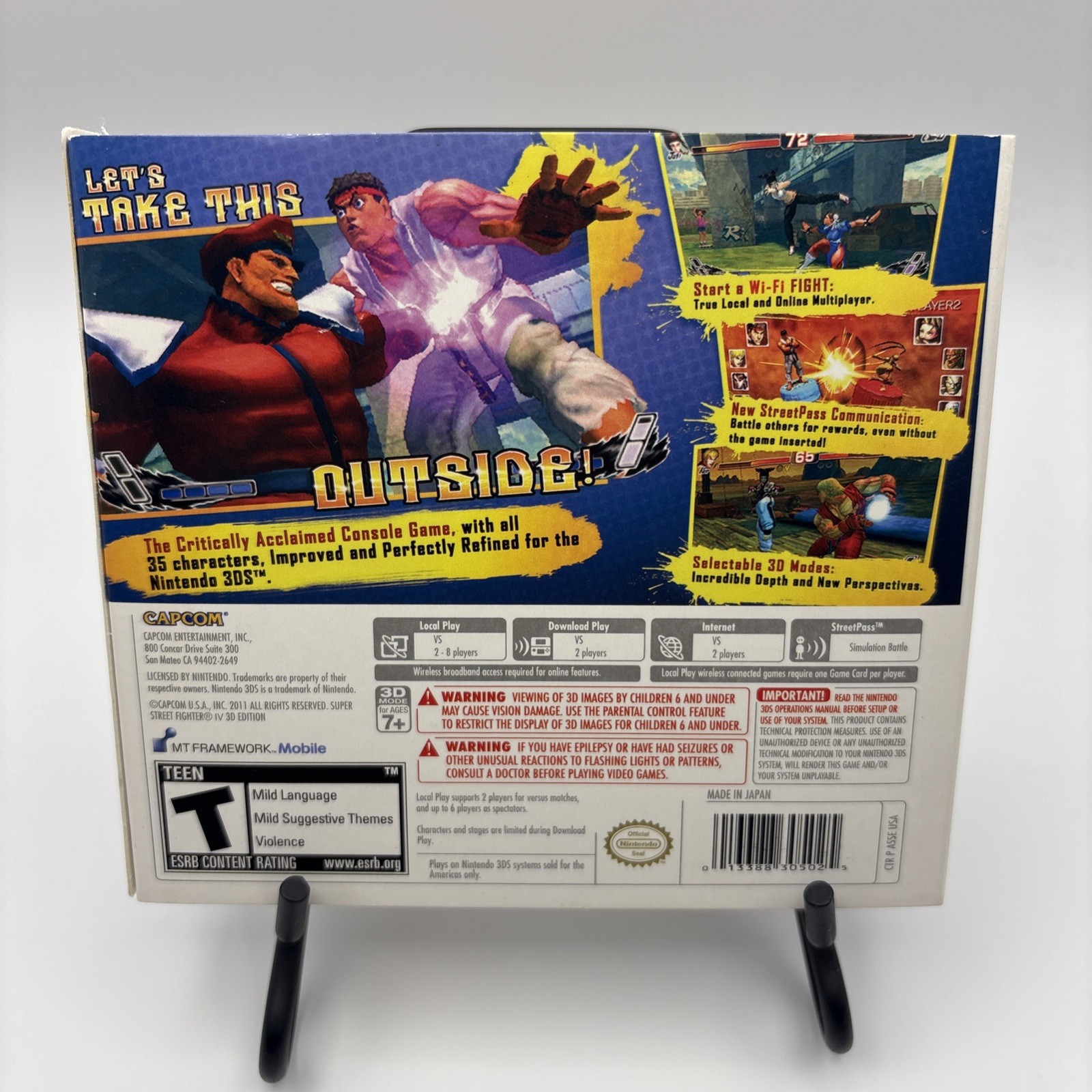 CIB w/ Slip Cover Super Street Fighter Iv: 3D Edition – Nintendo 3DS