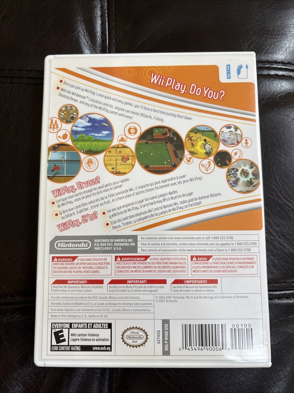 Wii Play Nintendo Wii Sports Game Disc, Manual & Case!