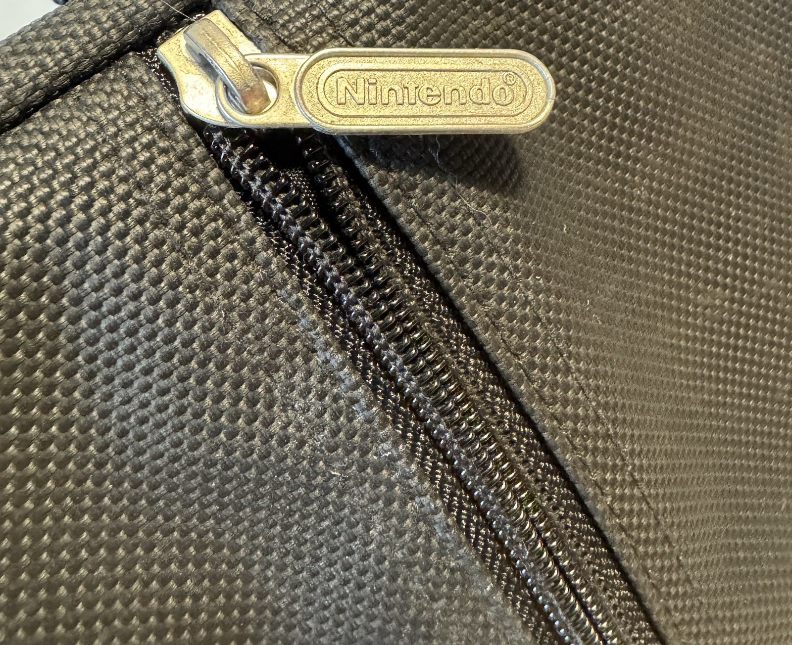 Licensed Nintendo Gameboy Color Travel Case Black w/ Shoulder Strap and tray