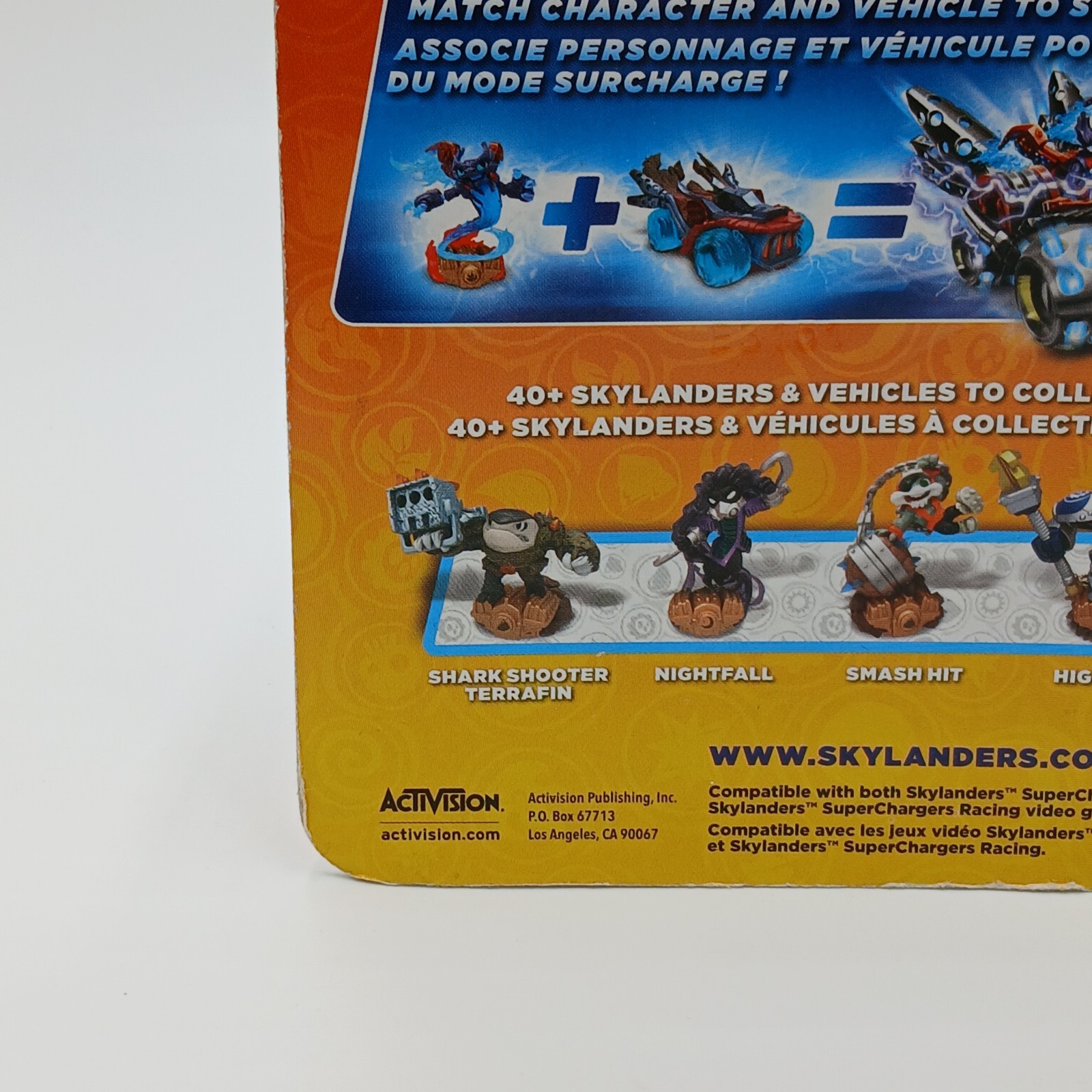 Skylanders Super Chargers High Volt Tech Figure Protect Surge BOX FLAWS READ