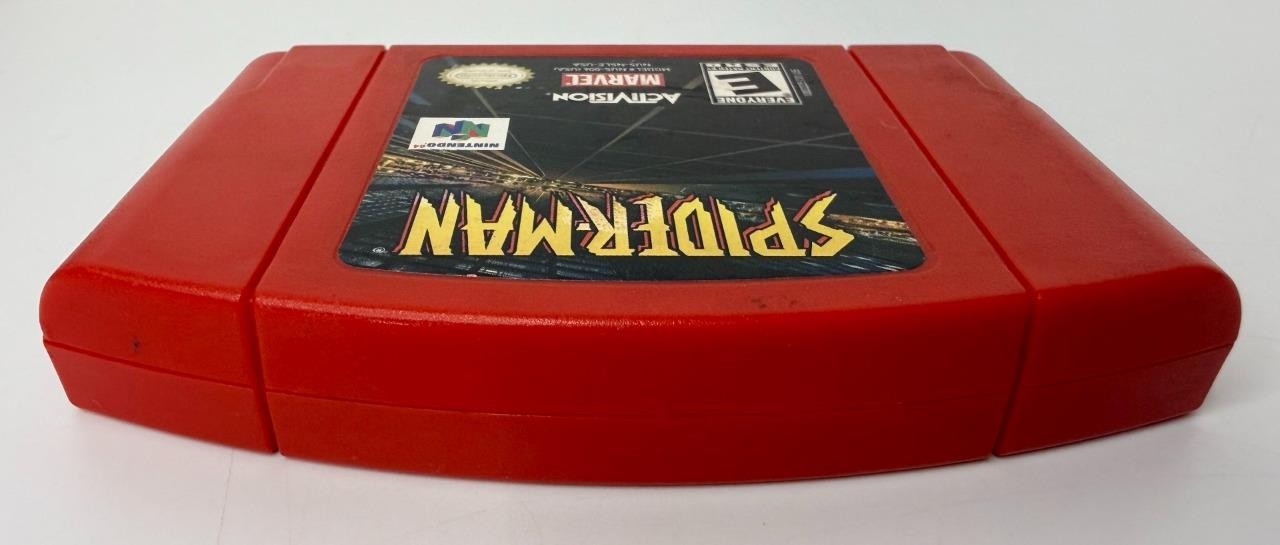 Spider-Man N64 (Nintendo 64, 2000) Red Cartridge – Tested & Works