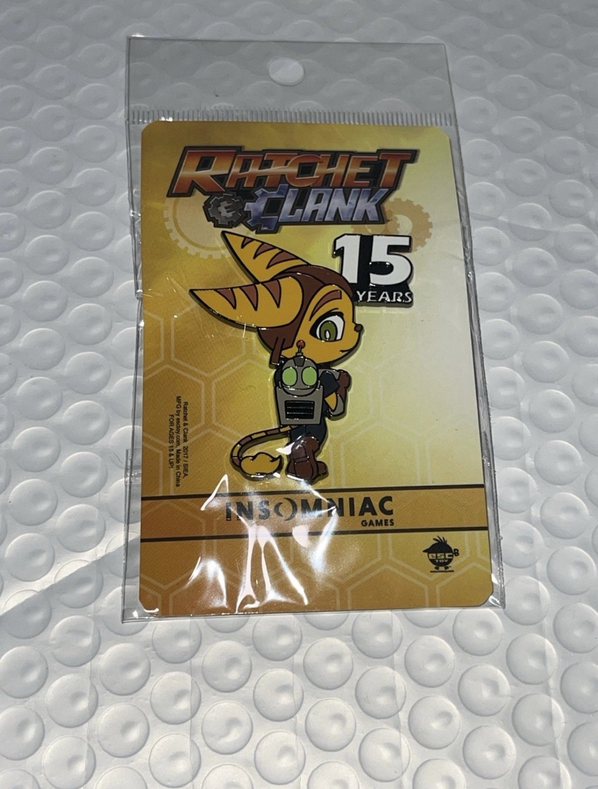 Insomniac Games Ratchet & Clank Pin Brand New