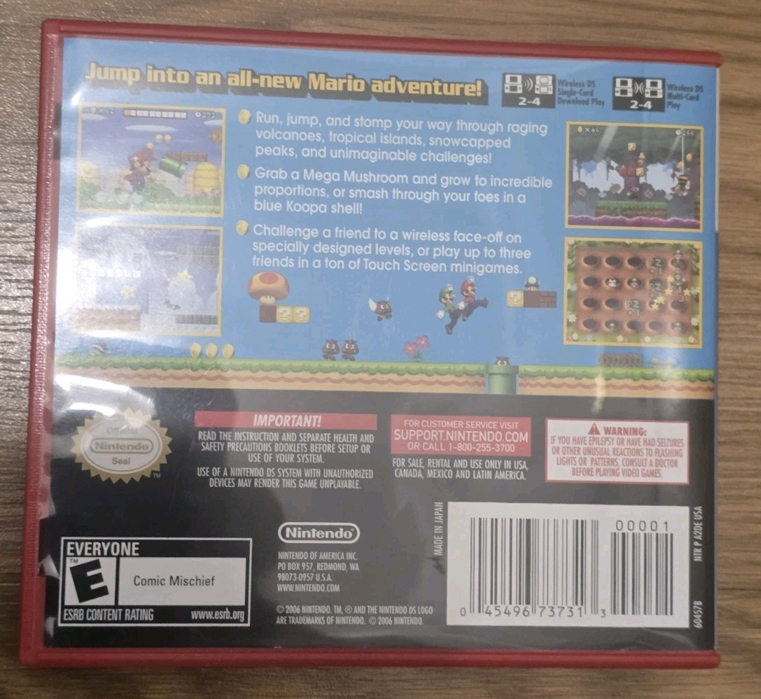 Nintendo New Super Mario Bros. with Case for Nintendo DS