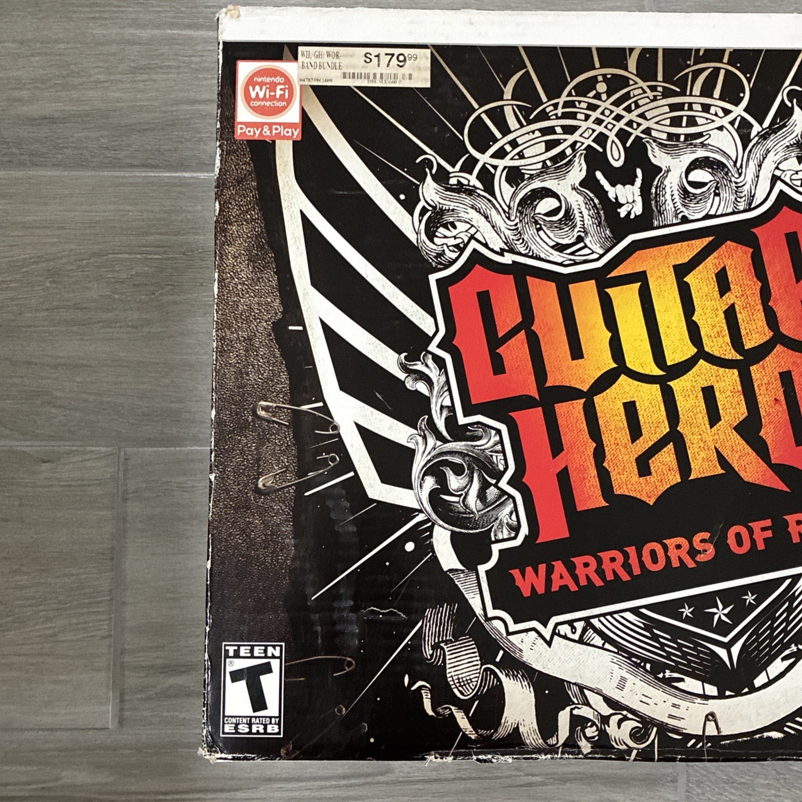 Wii Guitar Hero Warriors of Rock Band Bundle Wii Nintendo CIB (Read Desc)