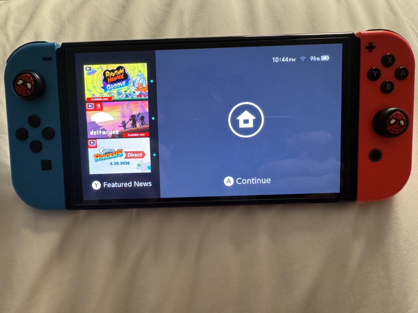 Nintendo Switch OLED Model Handheld Console – 64GB – Neon Red Blue