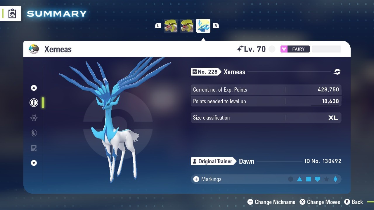 ✨ Shiny Xerneas 🟢 Pokemon Legends ZA ⚫ HOME New Releases🟢 XL size