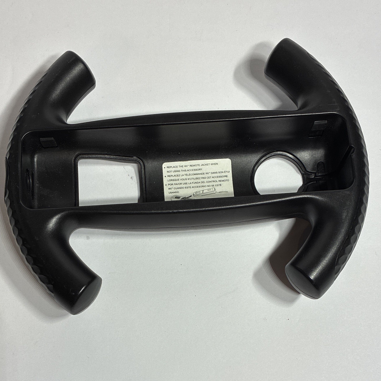 Nintendo Wii Remote Wheel Steering Attachment Black Ergonomic Plastic RVL-024