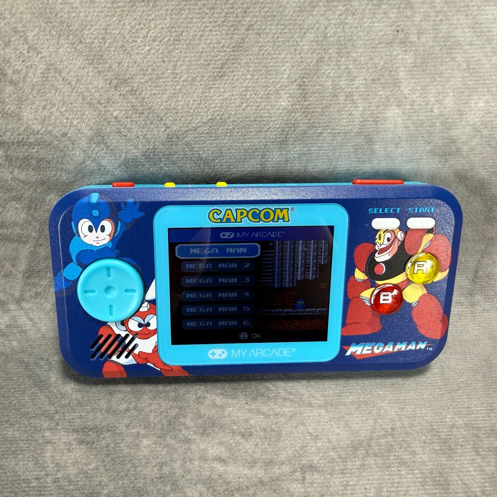MY ARCADE CAPCOM Mega Man Pocket Player Pro Handheld Game Tested Working