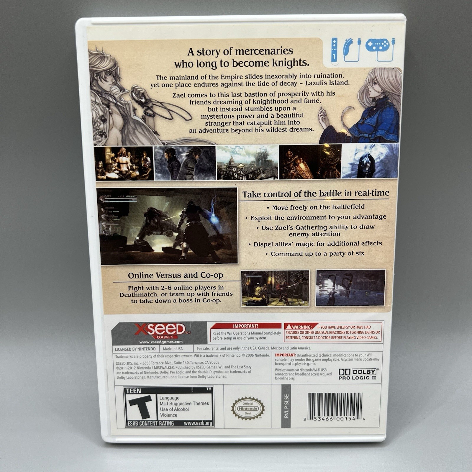 The Last Story (Nintendo Wii, 2012) CIB / Complete near mint – Tested