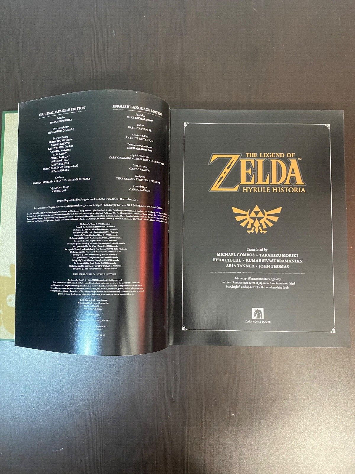 Nintendo The Legend Of Zelds Hyrule Historia Hardcover Book Dark Horse Books