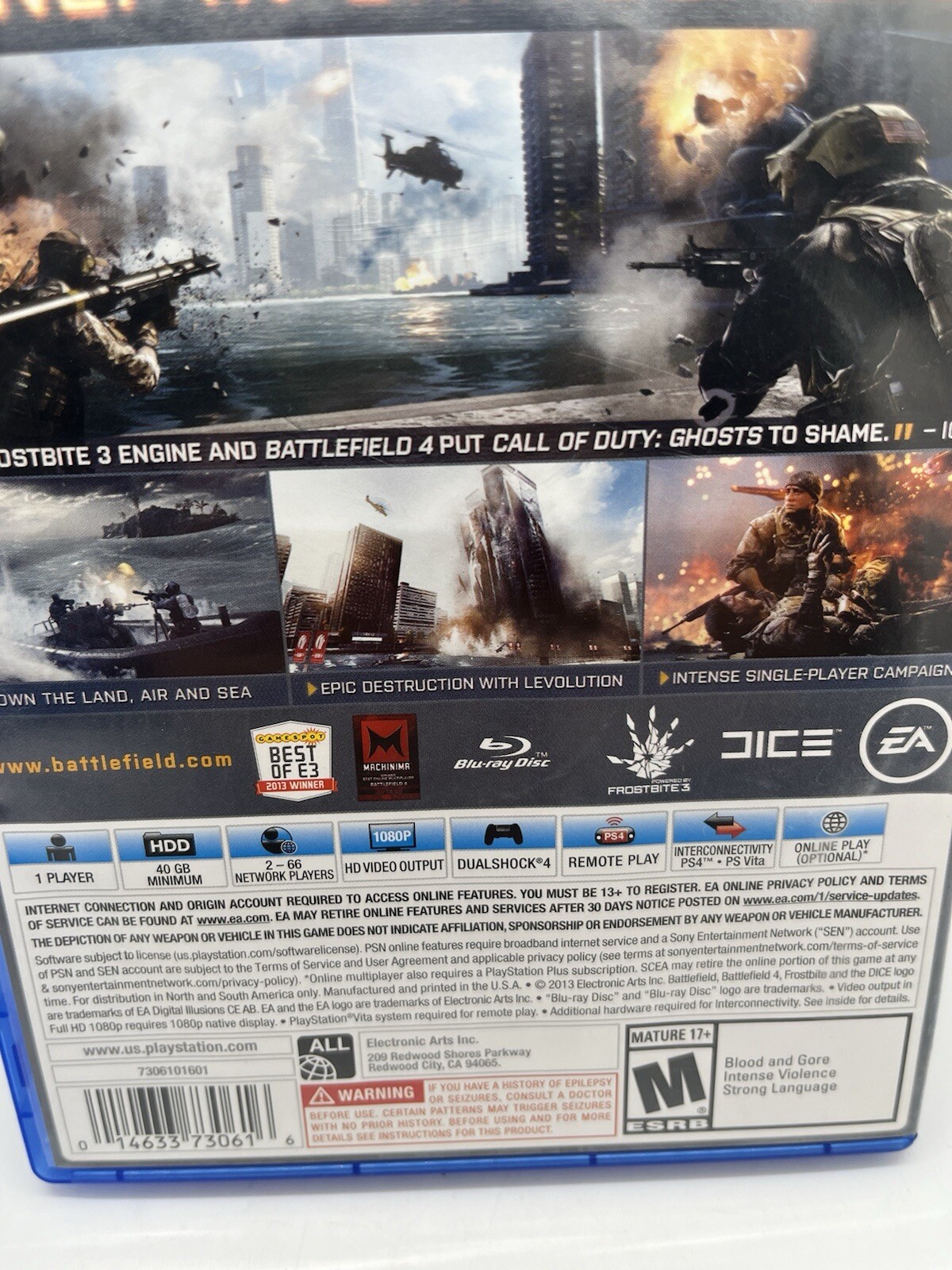 Battlefield 4 (Sony PlayStation 4, 2013) Complete – Tested