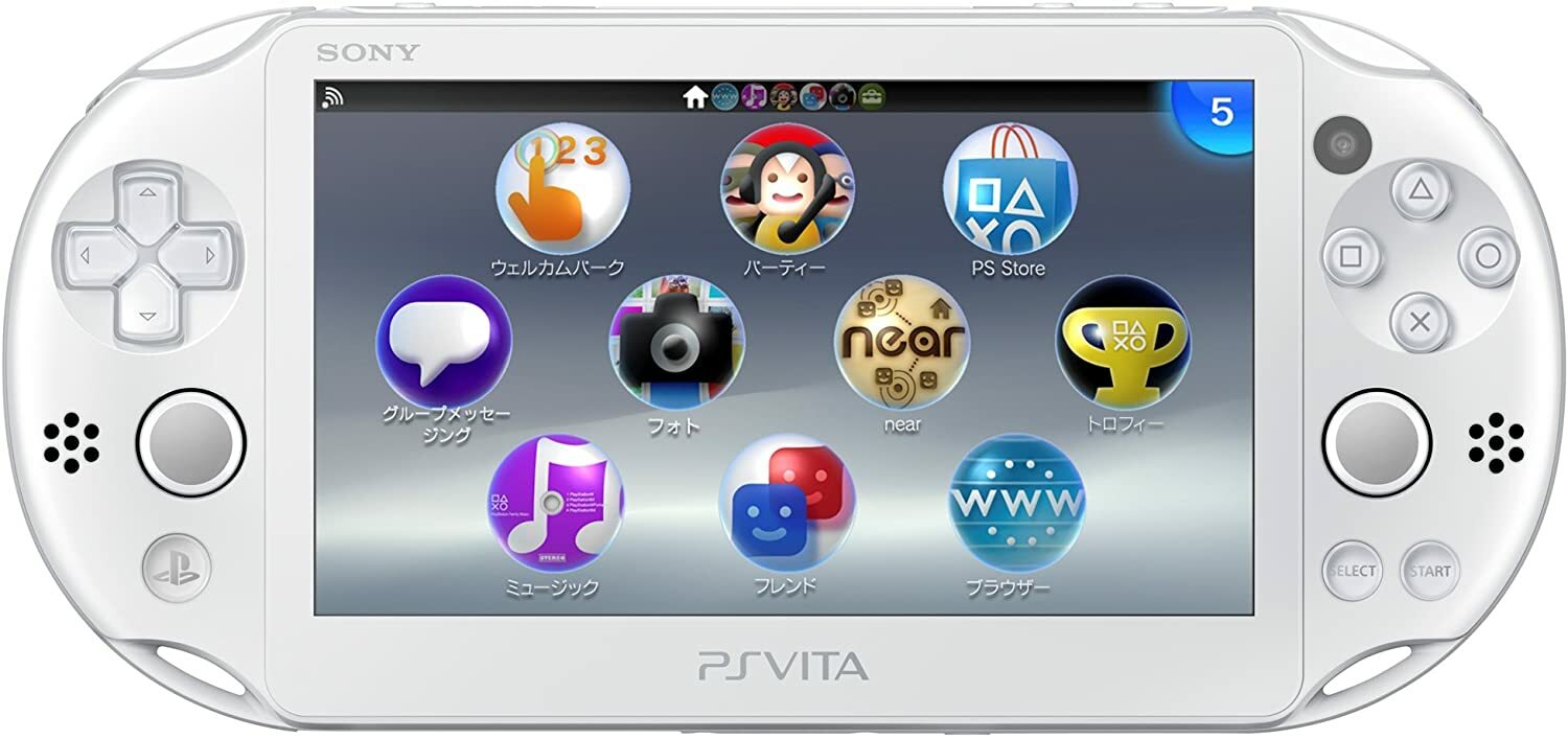 【Unused】Sony PS Vita PCH-2000 ZA12 Slim White Wi-Fi Model Console Rare F/S