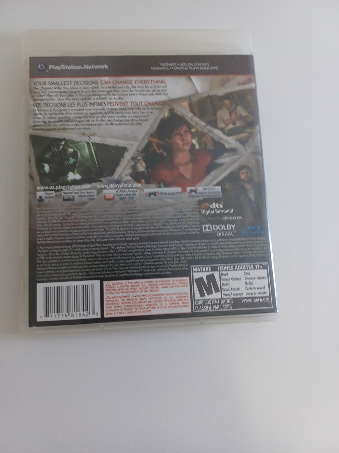PS3 Game Bundle – Doom 3 BFG Edition & Heavy Rain CIB Tested