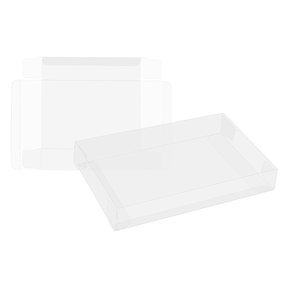 Clear Plastic Case Sleeve Protector Storage Box For Nintendo N64 Games Cartridge