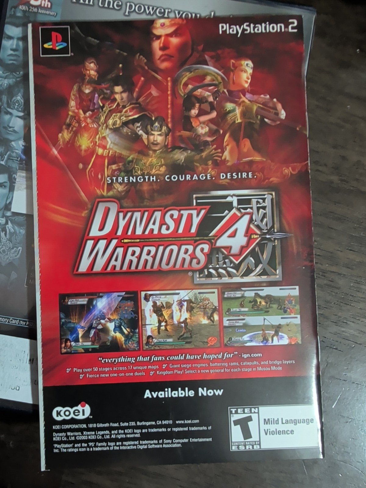 Dynasty Warriors 4XL – Sony PlayStation 2 – CIB – Tested Working + Free Shipping