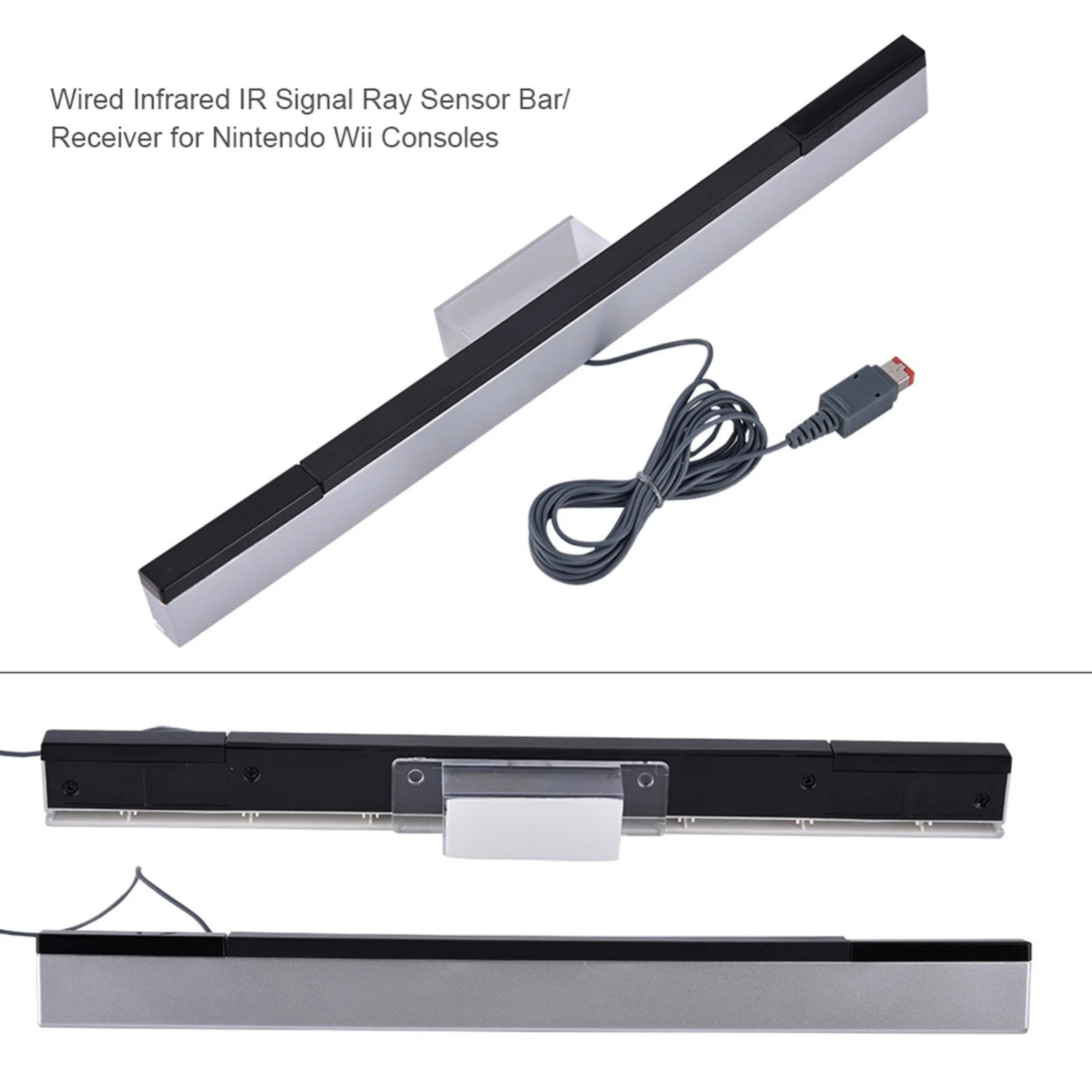 Wired Infrared Sensor Bar IR Signal Receiver Replacement 4 Handle Wired infrared