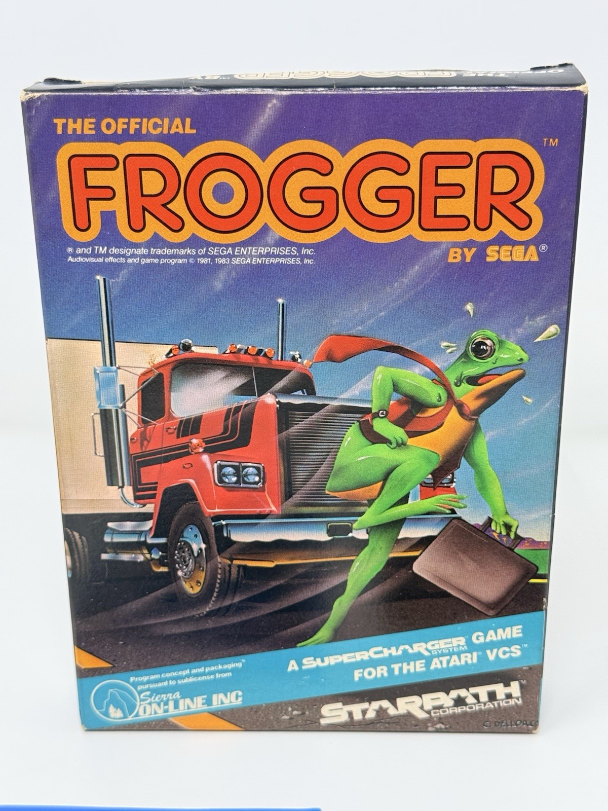 Frogger Atari 2600 Starpath Supercharger Arcadia Sega Complete CIB Tested