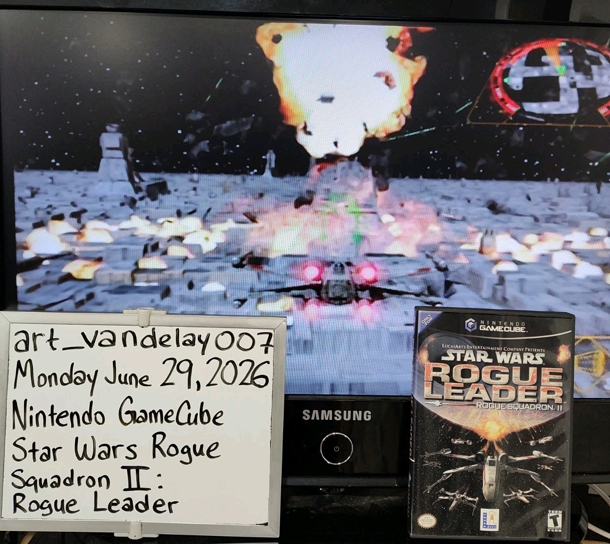Star Wars Rogue Squadron II: Rogue Leader (Nintendo GameCube, 2001) CIB Tested!