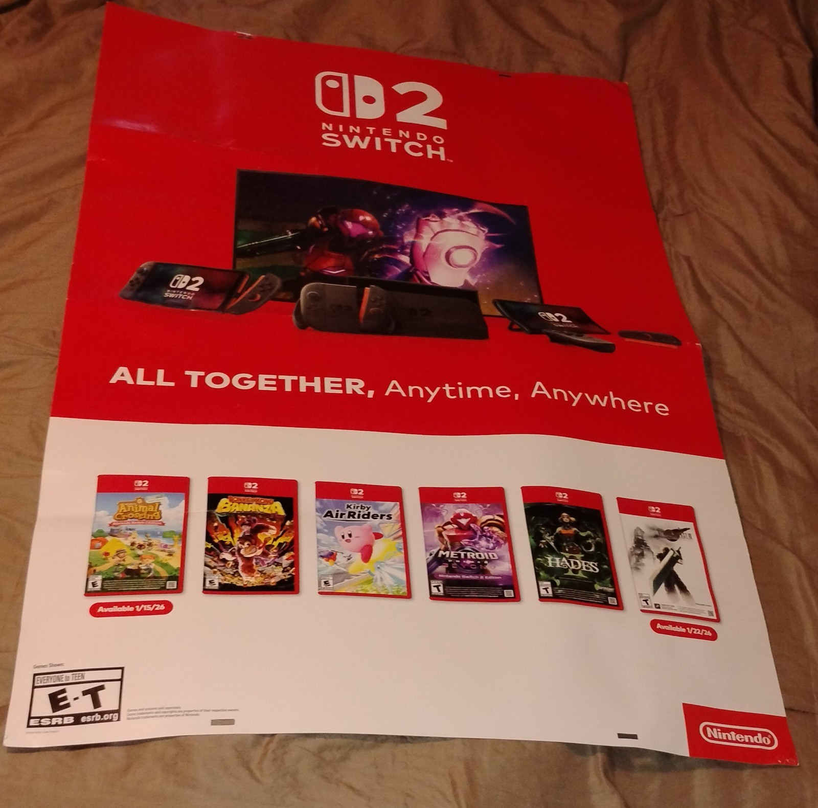 GameStop Promotional Poster. Metroid Prime 4 Beyond For The Nintendo Switch 2.