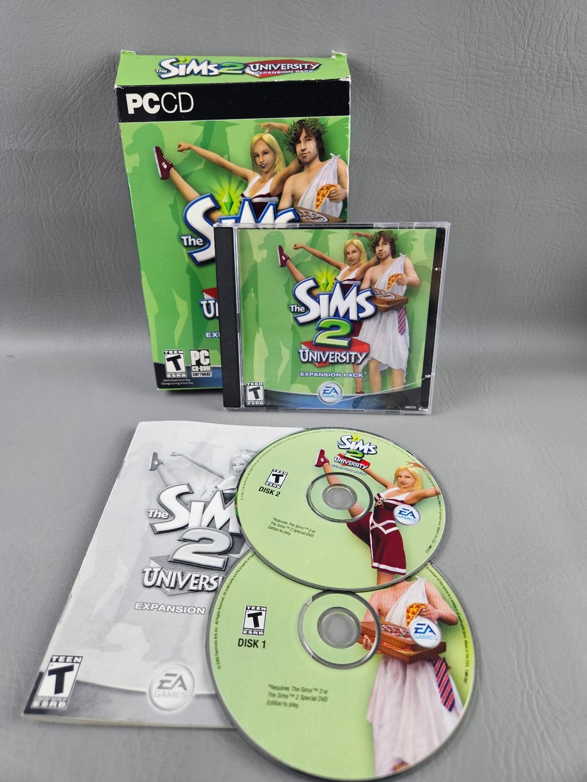 The Sims 2 University Expansion Pack PC Video Game College Life Simulation CIB