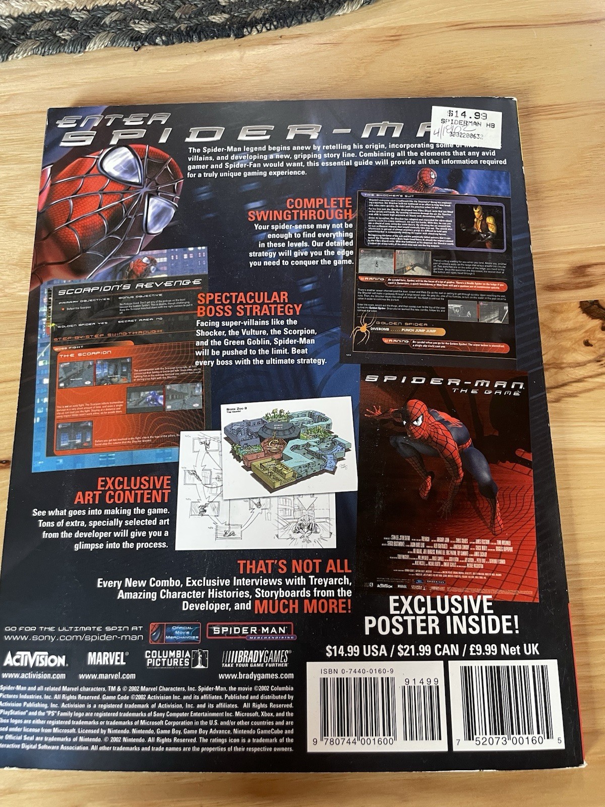 Spider-Man Official Video Game Strategy Guide Marvel 2000