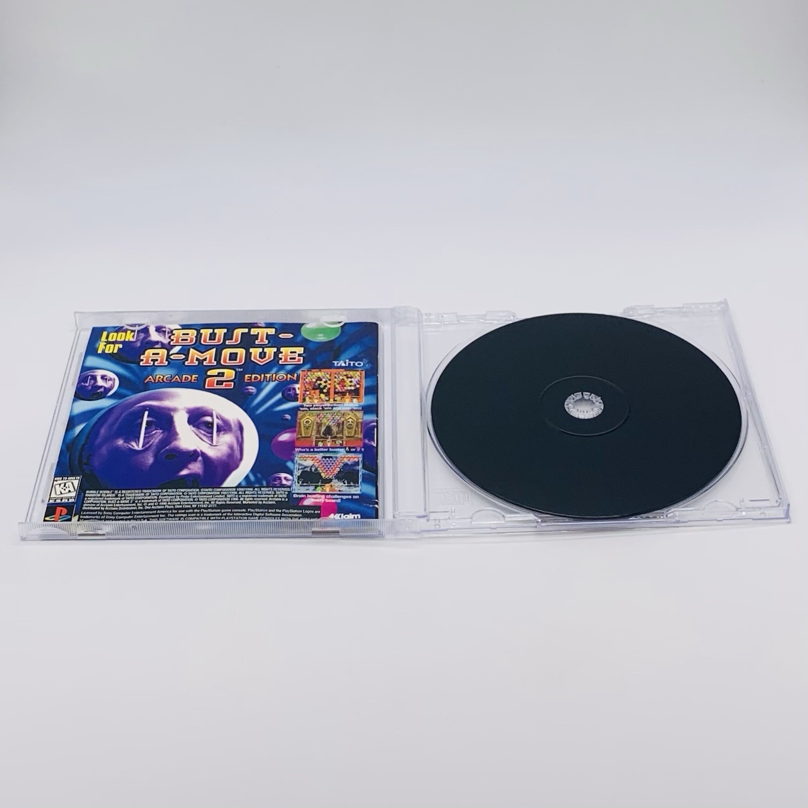 Bubble Bobble Featuring Rainbow Islands PS1, 1996 – Disc & Manual No Back Insert